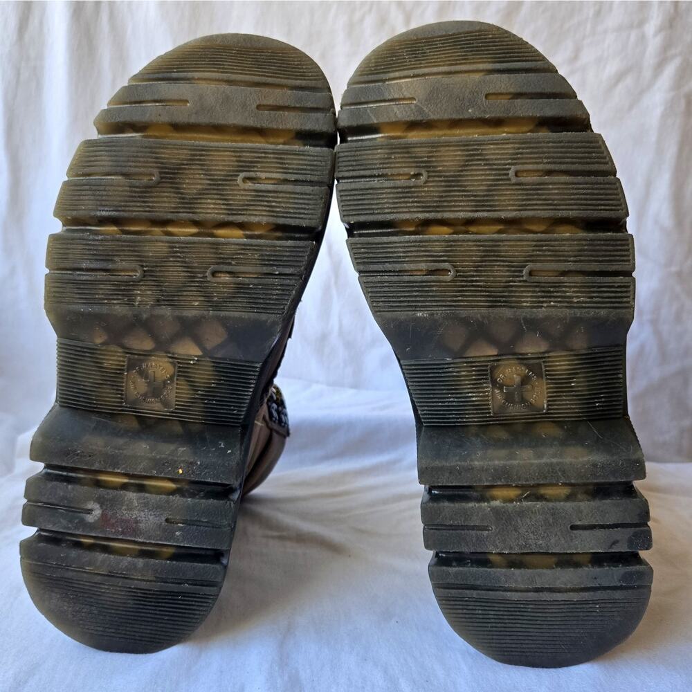 Dr Martens Tarik Brown Crazy Horse Leather Platform Boots Size Men's 7/Women's 8 - Picture 6 of 12